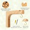 Wooden Plant Hangers – 2-Pack Heavy-Duty 8-Inch Hanging Wall Hooks for Indoor & Outdoor Use, Perfect for Flower Pots, Wind Chimes, and Bird Feeders